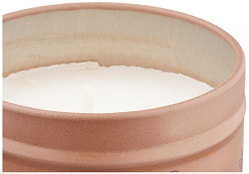 Full view of Acorn Spice Tin Candle on a surface