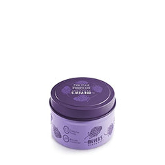 Lilac scented tin candle close-up label