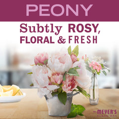 Peony Tin Candle packaging