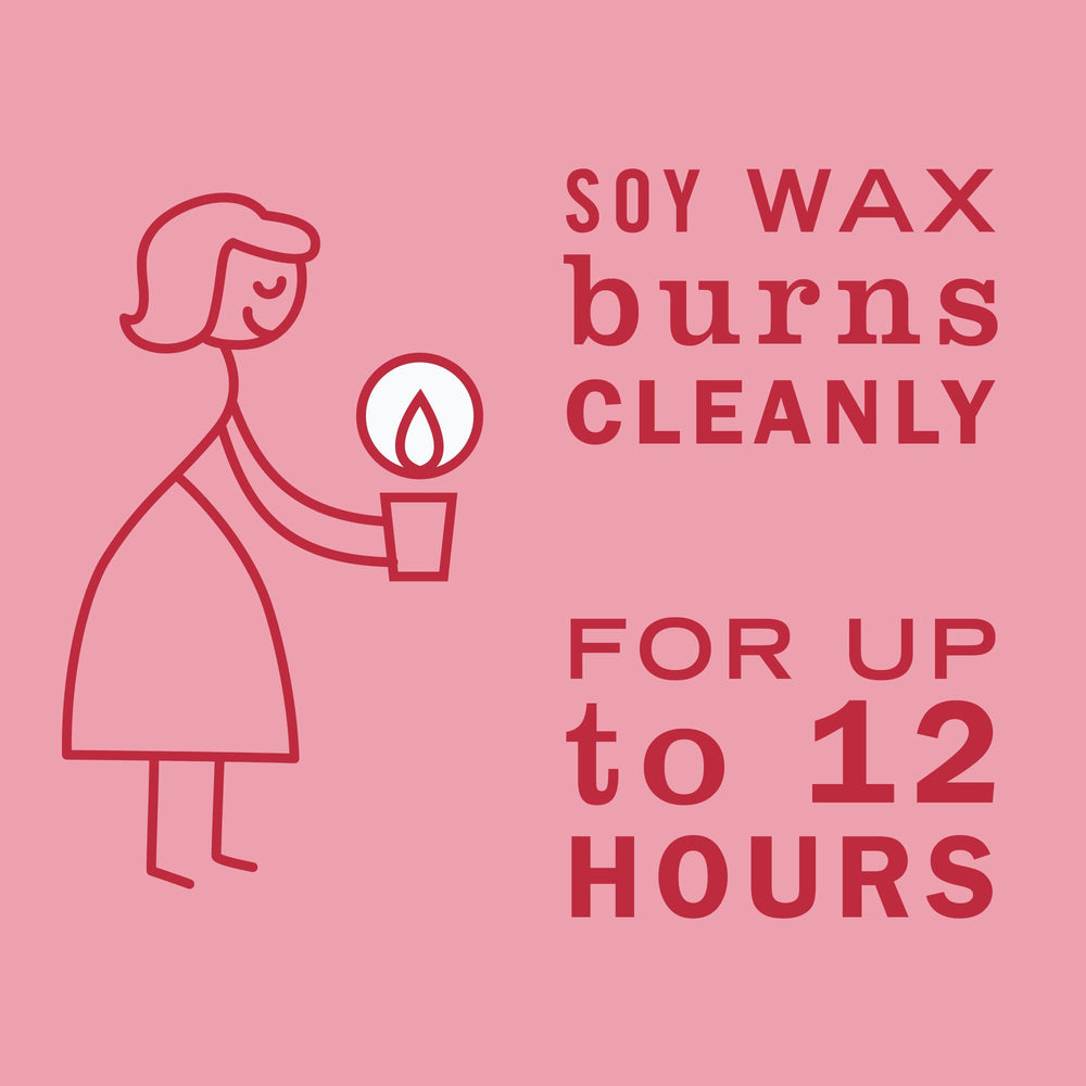 2.9 oz soy wax tin with lead-free wick and 12-hour burn