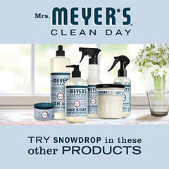 Mrs. Meyer's logo on Snowdrop tin