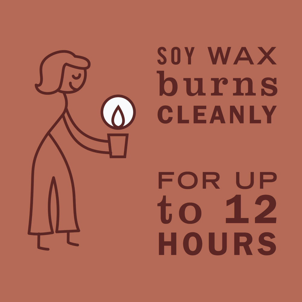 Cruelty-free and lead-free wick symbol on candle packaging