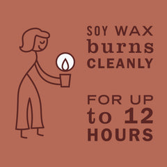 Cruelty-free and lead-free wick symbol on candle packaging