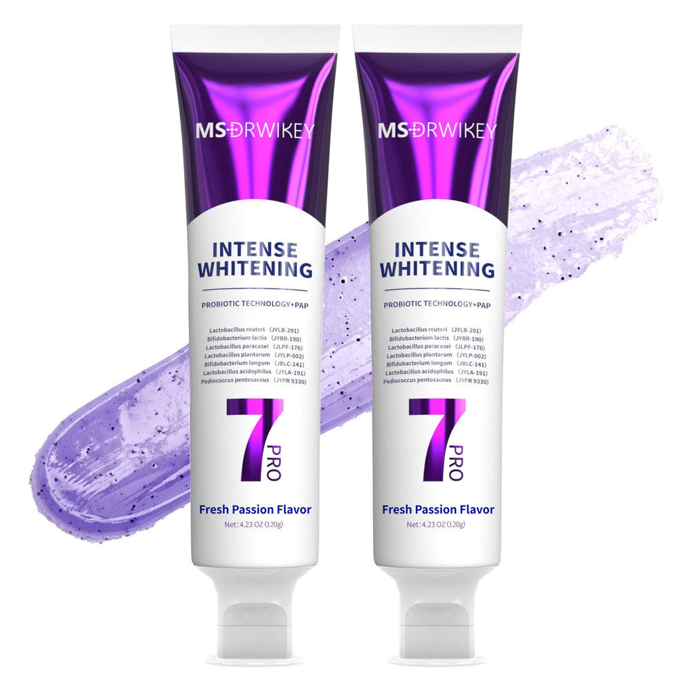 MSDRWIKEY 2-Pack 7-Pro Whitening Toothpaste front view