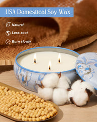 M&SENSE candle with full melt pool demonstrating even burn and fragrance release