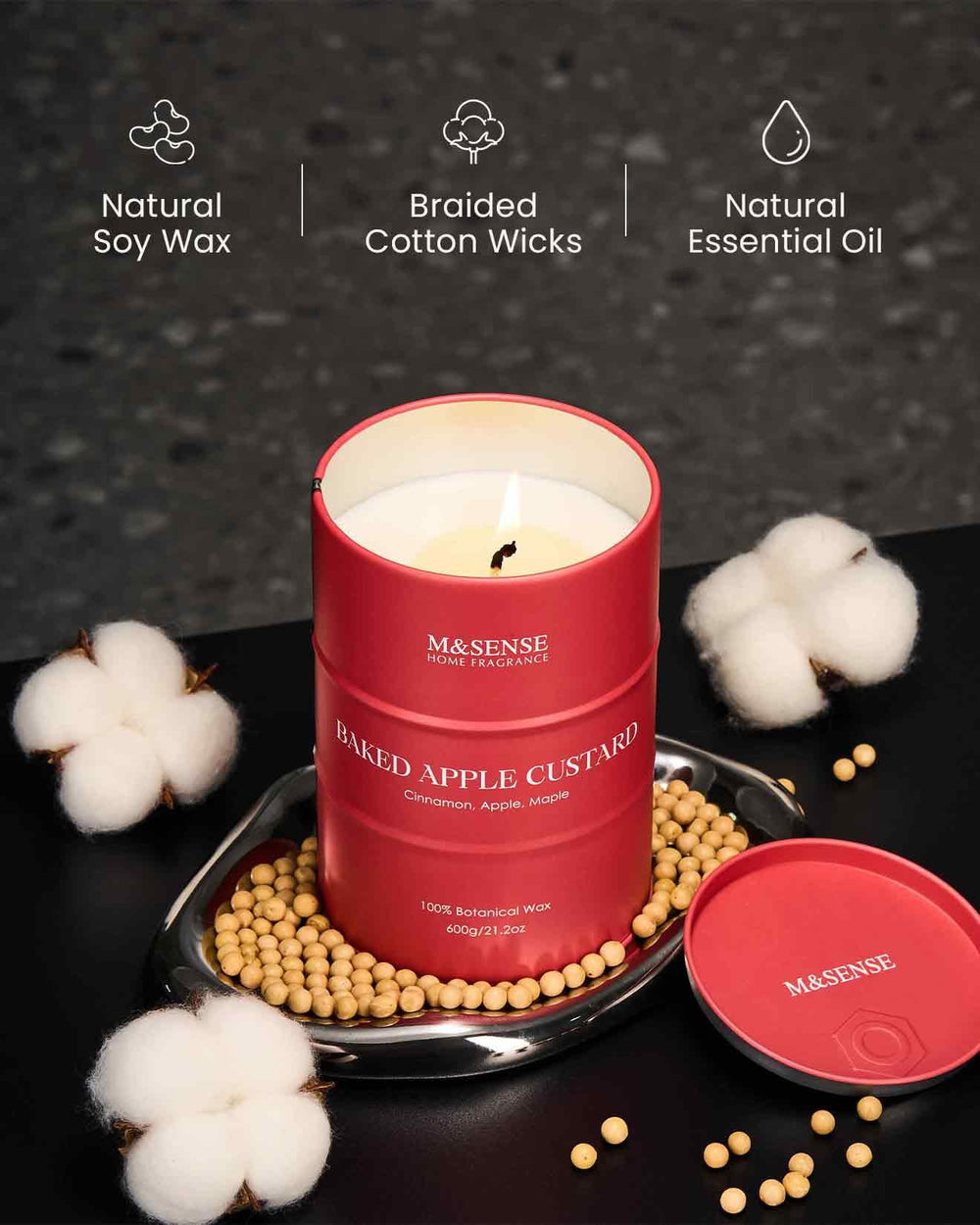 Candle in premium gift box ready for gifting