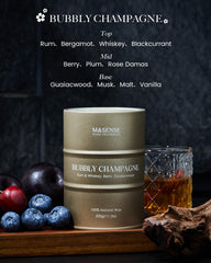 Natural soy-palm wax candle with lead-free cotton wick