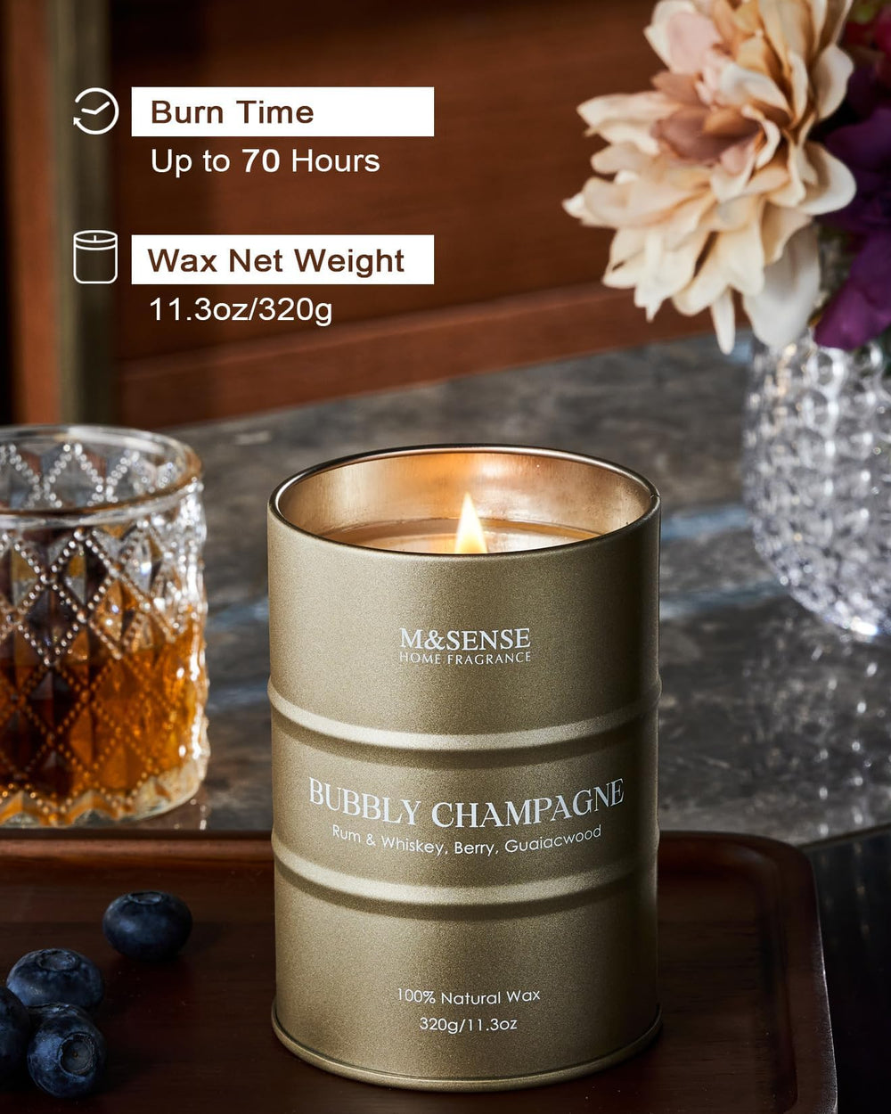 Gift-ready candle packaging in an elegant gift box