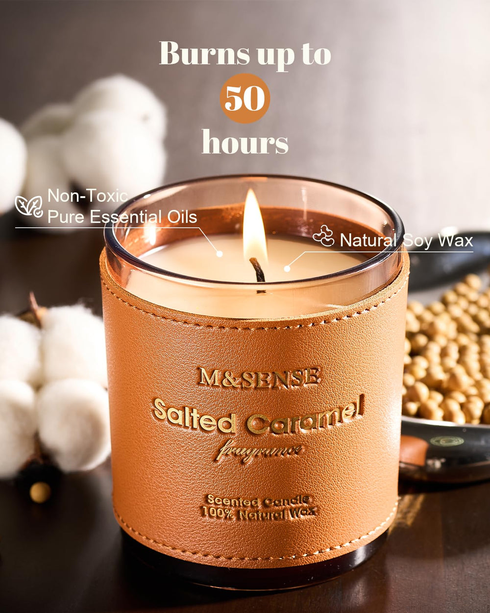 Premium packaging box for M&SENSE Caramel Vanilla candle gift