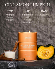 Natural soy-palm wax blend candle with cotton wick