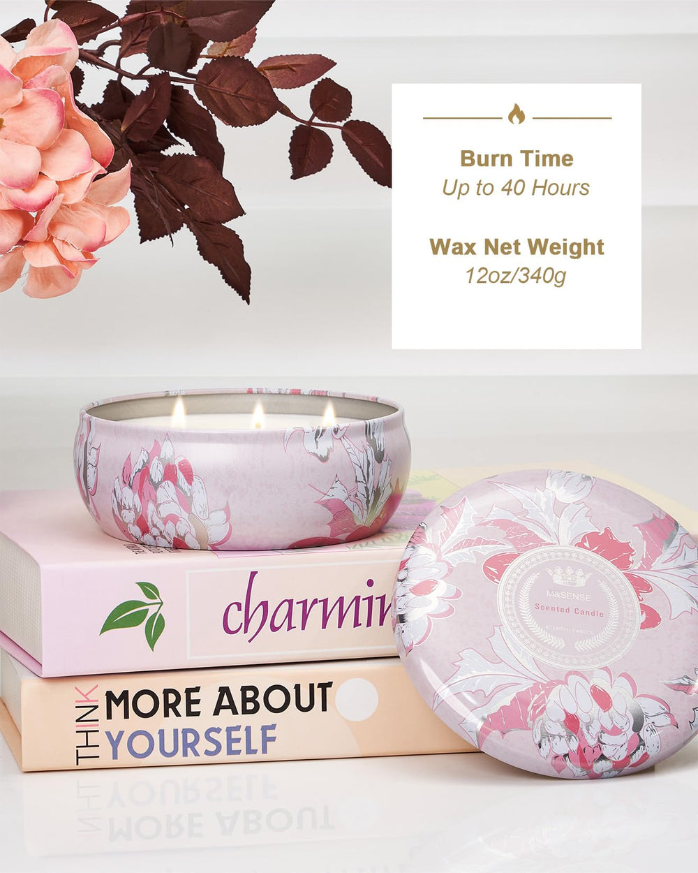 Recyclable cardboard packaging for the candle