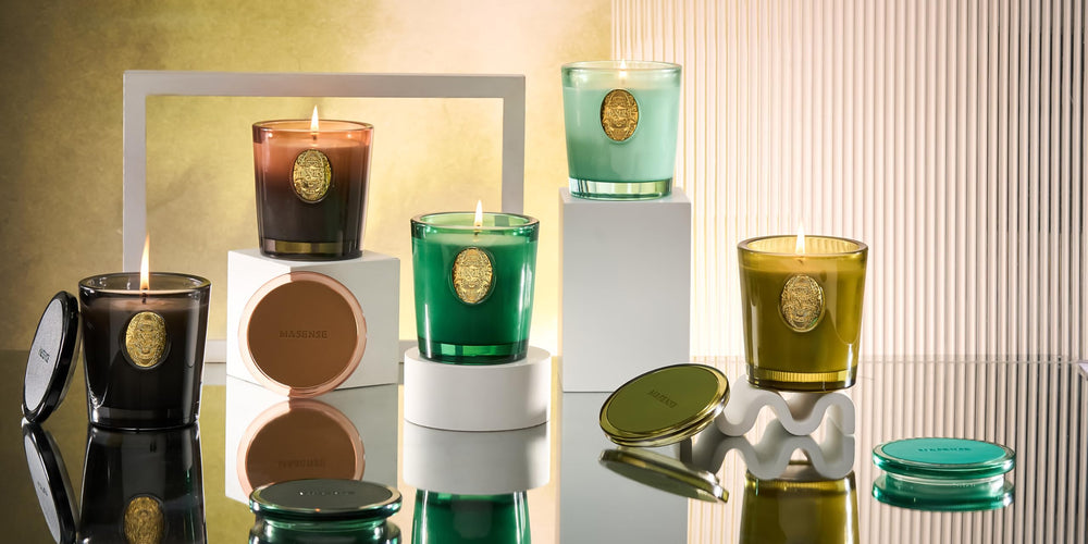 Sophisticated gift packaging for M&SENSE candle
