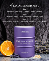Gift-ready lavender candle in an elegant gift box