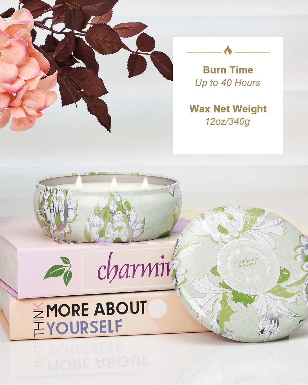 100% natural vegan soy wax candle