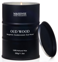 M&SENSE Oud Wood scented candle tin 11.3oz
