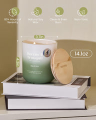 Product label showing MoodScentz Certification on jar