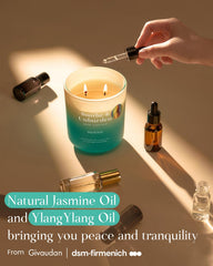 Rose essential oil infusion used in the candle
