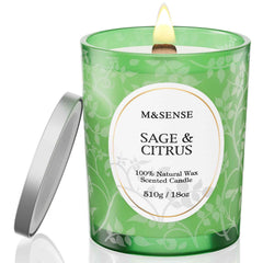 M&SENSE Sage Citrus candle in matte jar