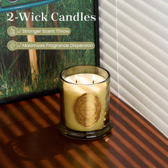 Gift-ready packaging of M&SENSE Sage Eucalyptus candle