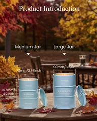 Gift-ready candle in eco-friendly packaging