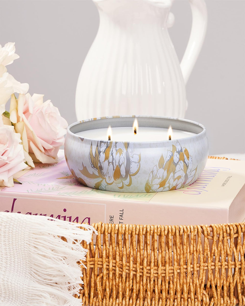 Gift-ready Sunkissed Citrus candle tin
