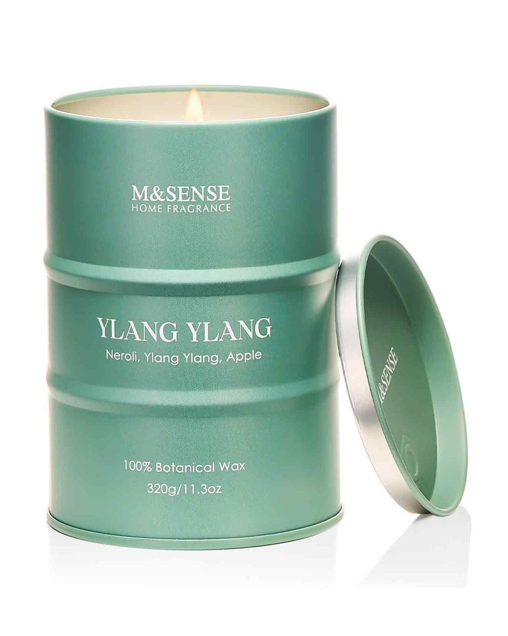 M&SENSE Ylang Ylang scented candle in tin with elegant gift box