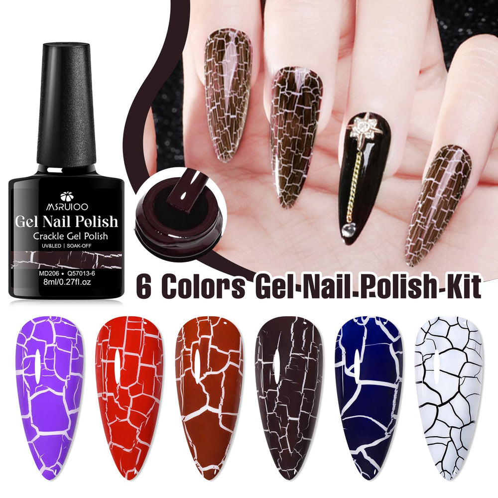 MSRUIOO base color white with crackle effect for dramatic patterns.