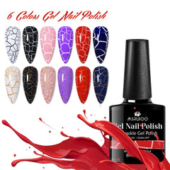 MSRUIOO red crackle gel delivers vibrant weekend-ready style.