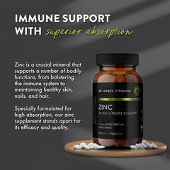 Zinc Citrate 50mg tablets with smooth texture