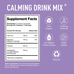 Serving suggestion: mix with 8 oz water