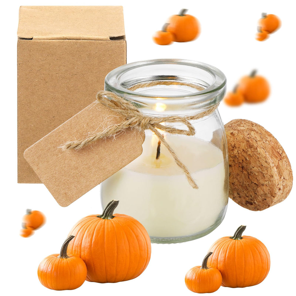MTLEE pumpkin jar candle set – 50 pieces with fall pumpkin scent