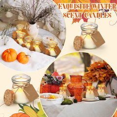 Pumpkin scented candle jar for weddings and gifts