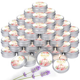 MTLEE Little Pumpkin lavender candle in a pink tin creates a relaxing guest keepsake.