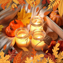 Red Apple scented candle jar