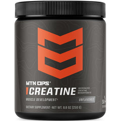 MTN OPS Creatine Monohydrate Powder tub front label