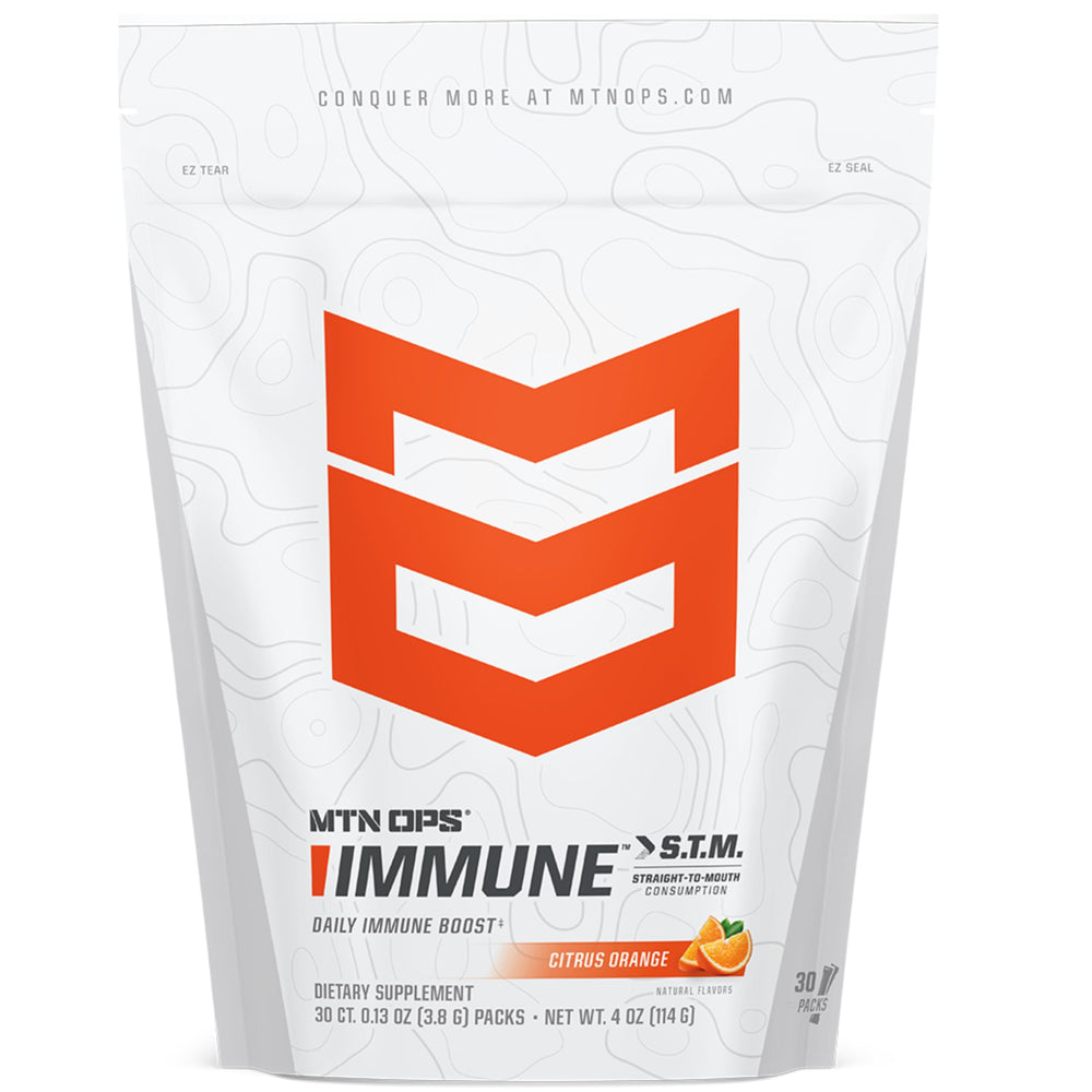 MTN OPS Immune STM Powder Citrus flavor hero image