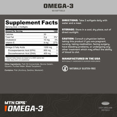 Serving size: 2 softgels daily