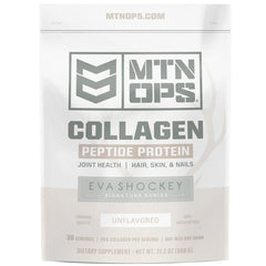 MTN OPS Eva Shockey Collagen Protein Powder bottle label