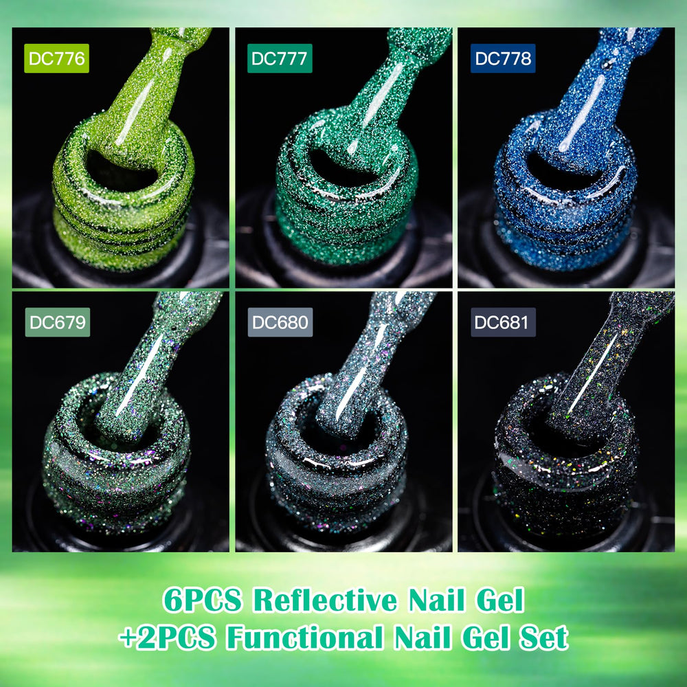 MTSSII black glitter gel polish for dramatic party nails.