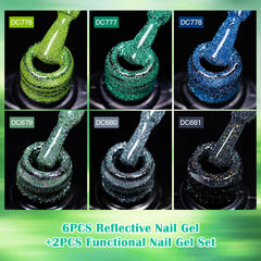 MTSSII black glitter gel polish for dramatic party nails.