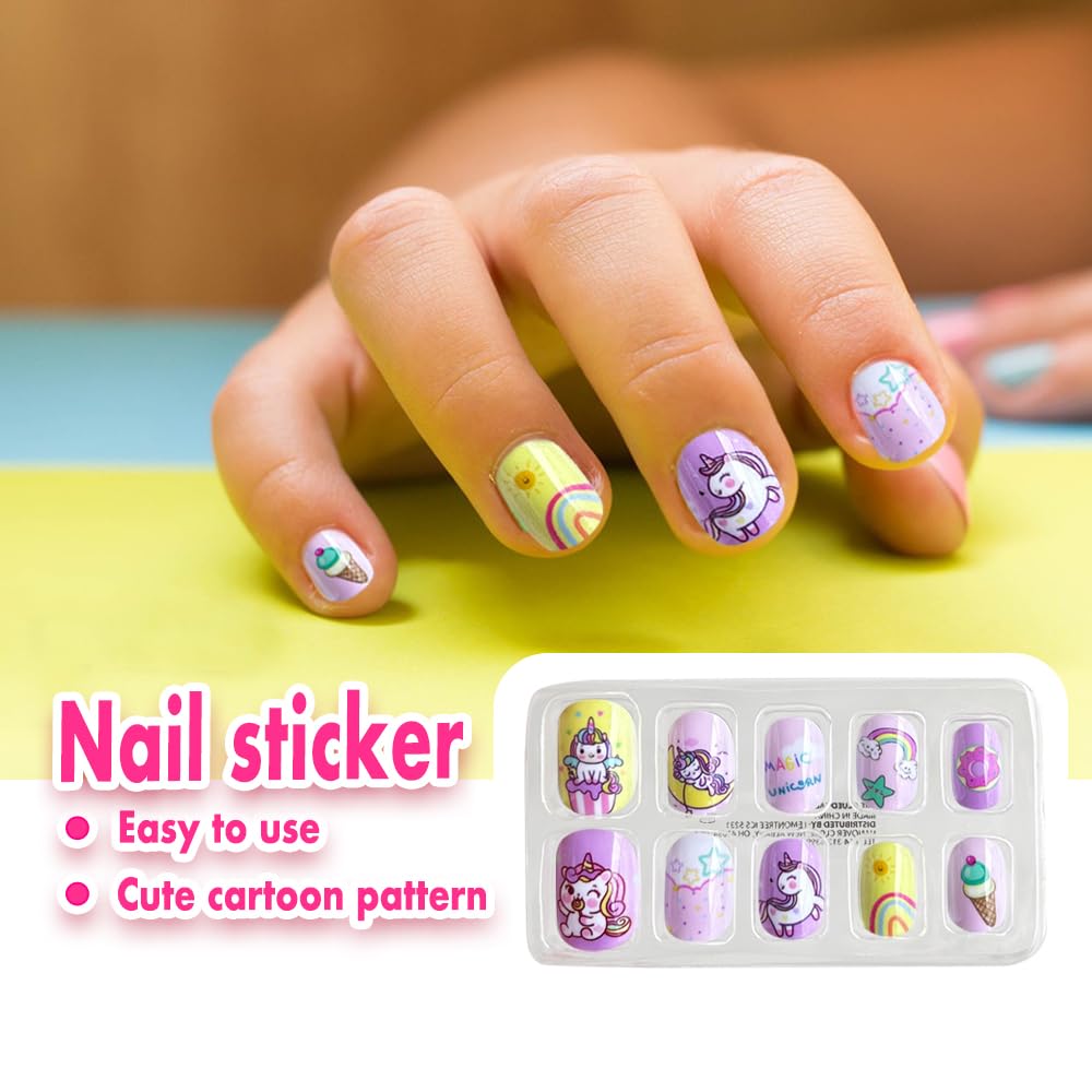 MU Unicorn Fantasy quick-dry peel-off formula aids mess-free cleanup.