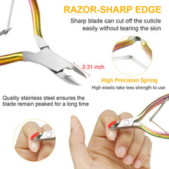 Mudder cuticle nipper with gold finish for clean, precise cuticle shaping.