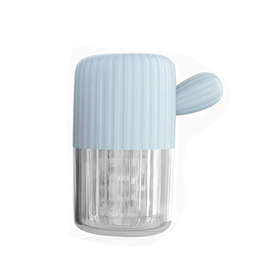 MUDOR Portable Contact Lens Cleaner front view in Quiet Blue