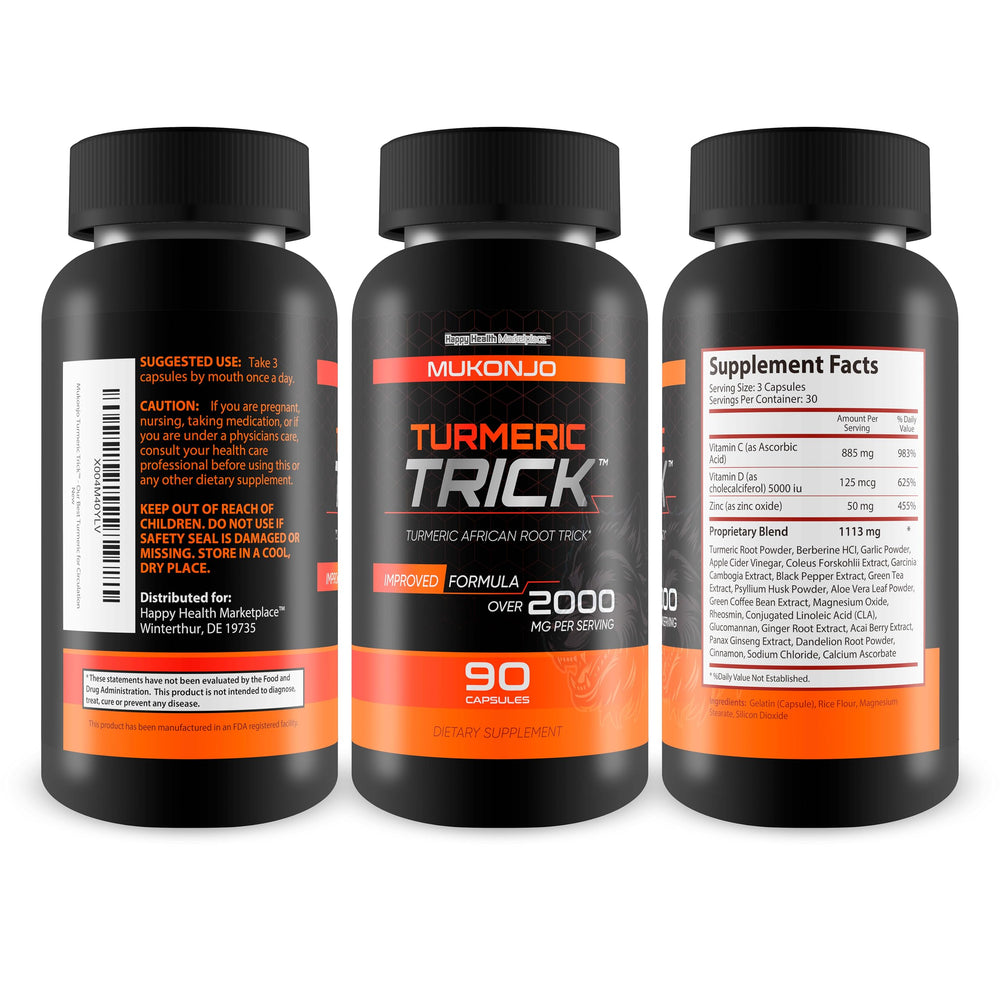 Mukonjo Turmeric Trick packaging front view