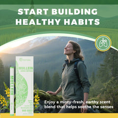 Naturally refreshing minty-earthy aroma from the diffuser