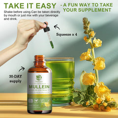 Two bottles of mullein drops 60 servings each