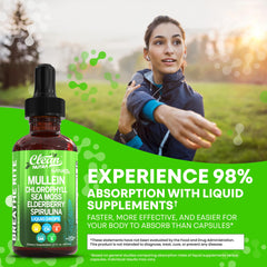 Irish sea moss liquid and mineral-rich ingredients