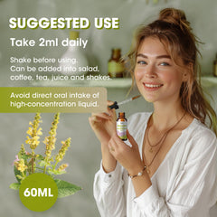 Label of Catfit Mullein Drops for Lungs showing vegan formula