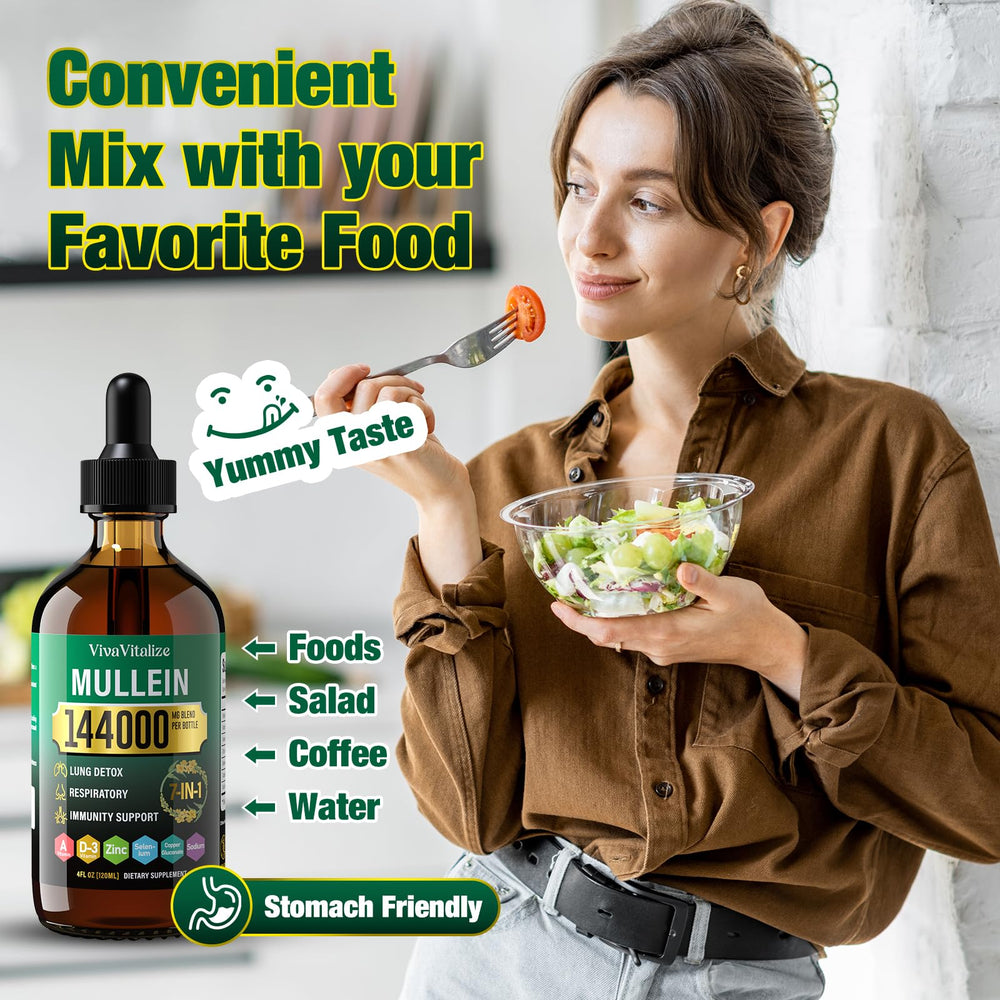 Front view of Mullein Drops bottle with packaging