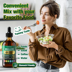 Front view of Mullein Drops bottle with packaging